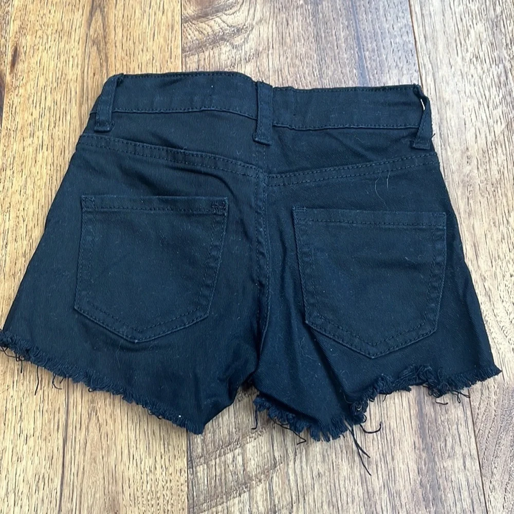 Vintage Havana Girl’s Black Ripped Shorts Size 7